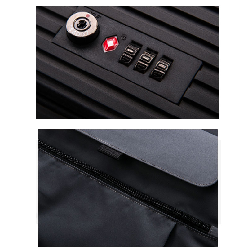 Front opening travel aluminum Metal Suitcase