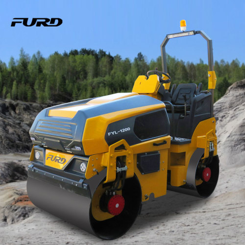 3 Ton Full Hydraulic Drive Double Drum Vibratory Road Roller With Good Design