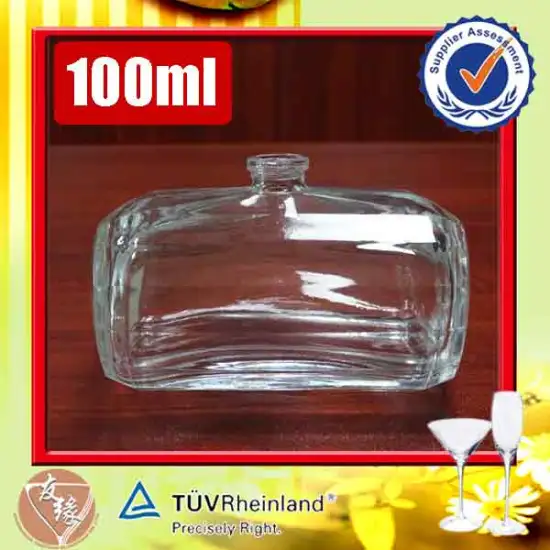 Brand new type 100ml high quaity flint glass stylish perfume bottle for wholesale