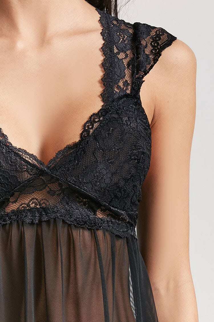 Women Sexy See-through Lace Lingerie Nightwear Underwear G-string Babydoll Sleepwear Erotic Sex Costume Exotic Apparel