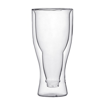 High Borosilicate Heat-Resistant Double Wall Glass Beer Cup - Factory Latest Shape
