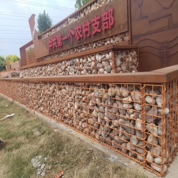 Cerca de parede de gabion personalizável para projetos de arquitetura