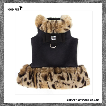 Leopard Fur with Suede Pet Clothing Winter Dog Coats (SPJ6042)