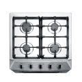 Kompor gas stainless steel komersial 4-burner dengan oven