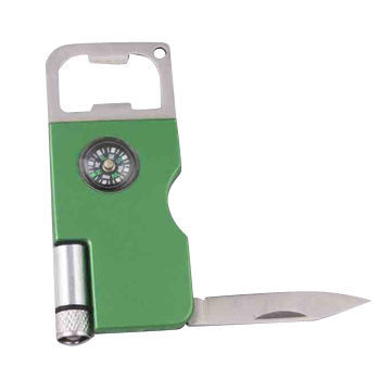 New bottle opener with LED light/compass, for promotional purposes, customized logos are accepted