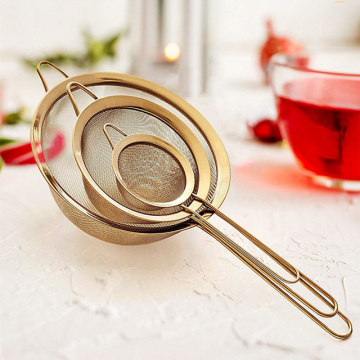 Hot Sale Stainless Steel Kitchen Manual Flour Sieve & Juice Filter