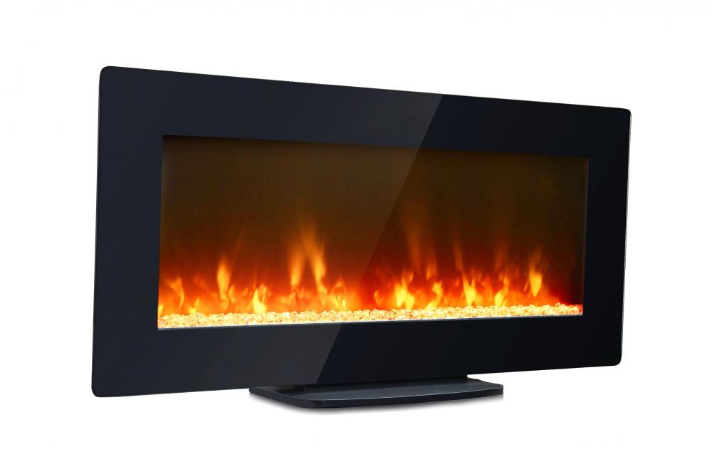 42 Inch Modern Electric Fireplace Black