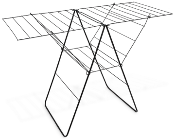 black coated clothes hanger