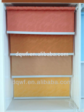100% polyester two side coated blackout roller blind fabric