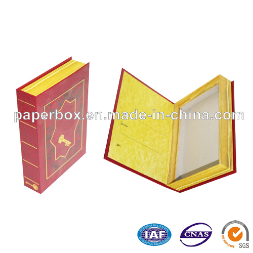 Book Shape Key Storage Paper Box