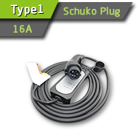 EV SAE J1772 Car Charger With Schuko Plug