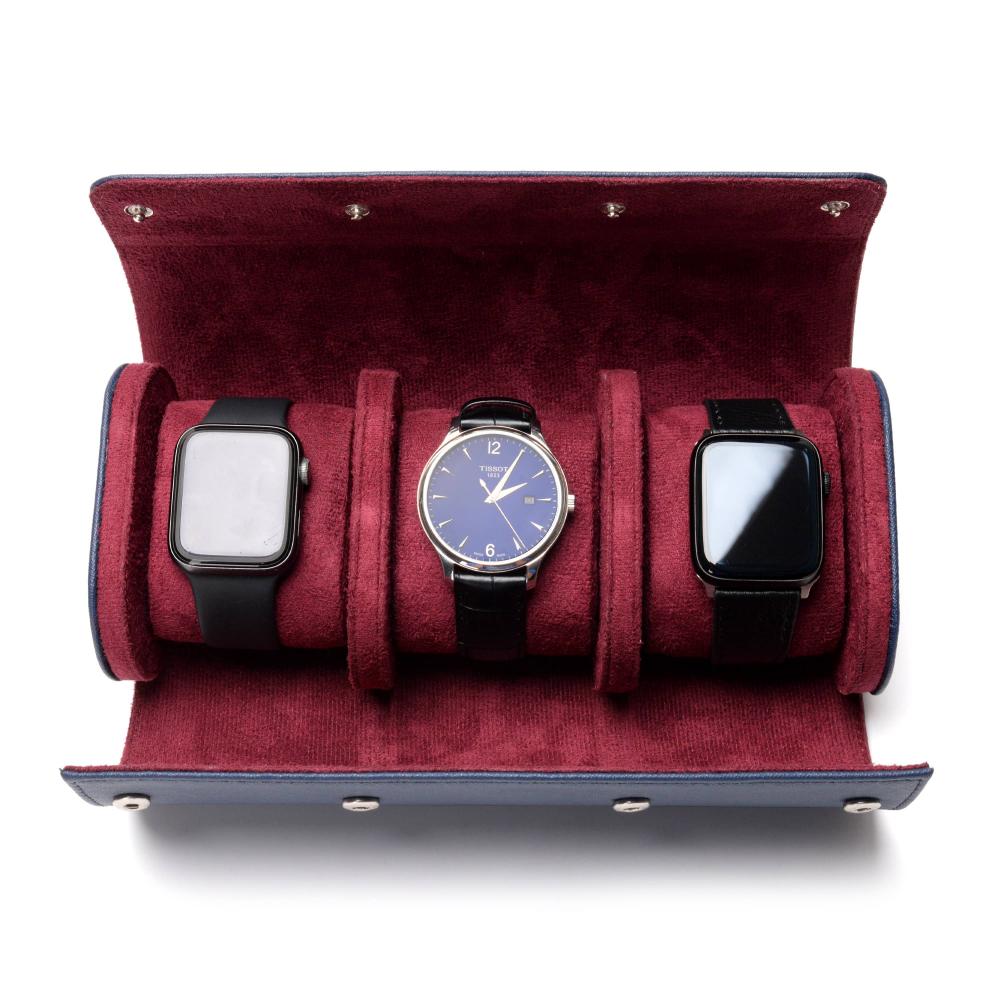 Niebieskie rozdzielone poduszki ślizgowe Wysokiej klasy pudełko zegarek