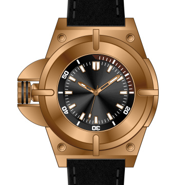 2018 new gold men's titanium watch