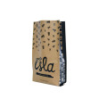 Stand Up Natural Custom Printed Gusseted Kraft Coffee Bags With Valve