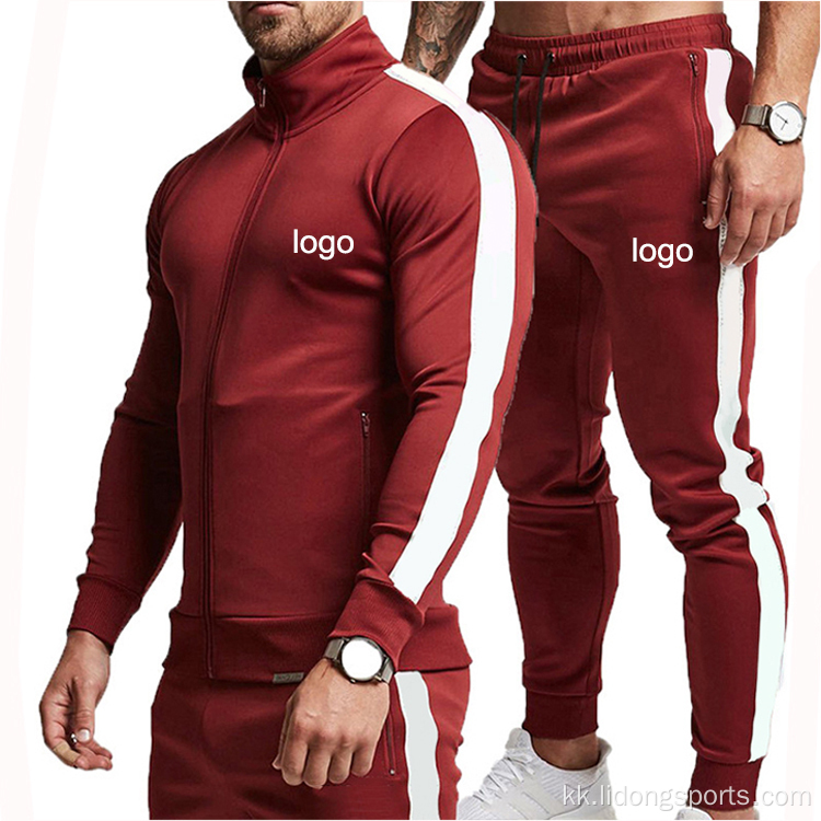 Дегенмен, дайындалған фитнес спорты Men Joging Tracksuits