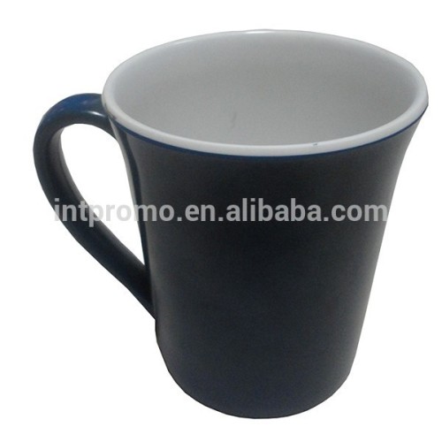 two tone plastic melamine mug with handle