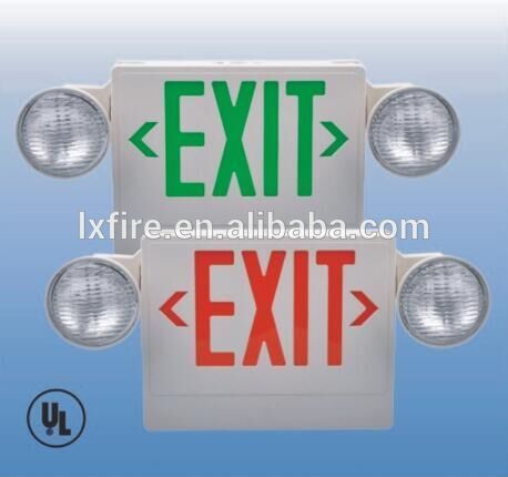 LED Exit/Emergency Light Combination with UL Approval