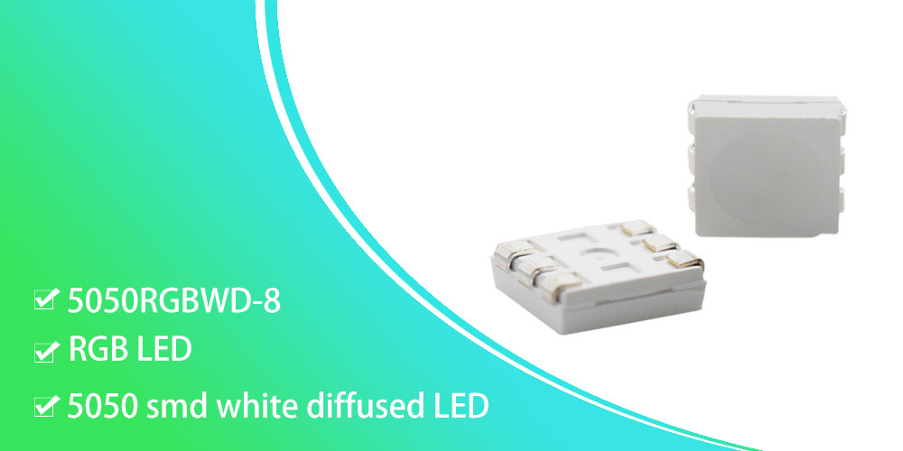 5050RGBWD-8 Diffused SMT RGB 5050 LED Multicolor LED three color LED