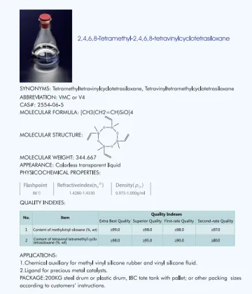 Tetra-vinyl tetra-methyl cyclotetrasiloxane, VMC