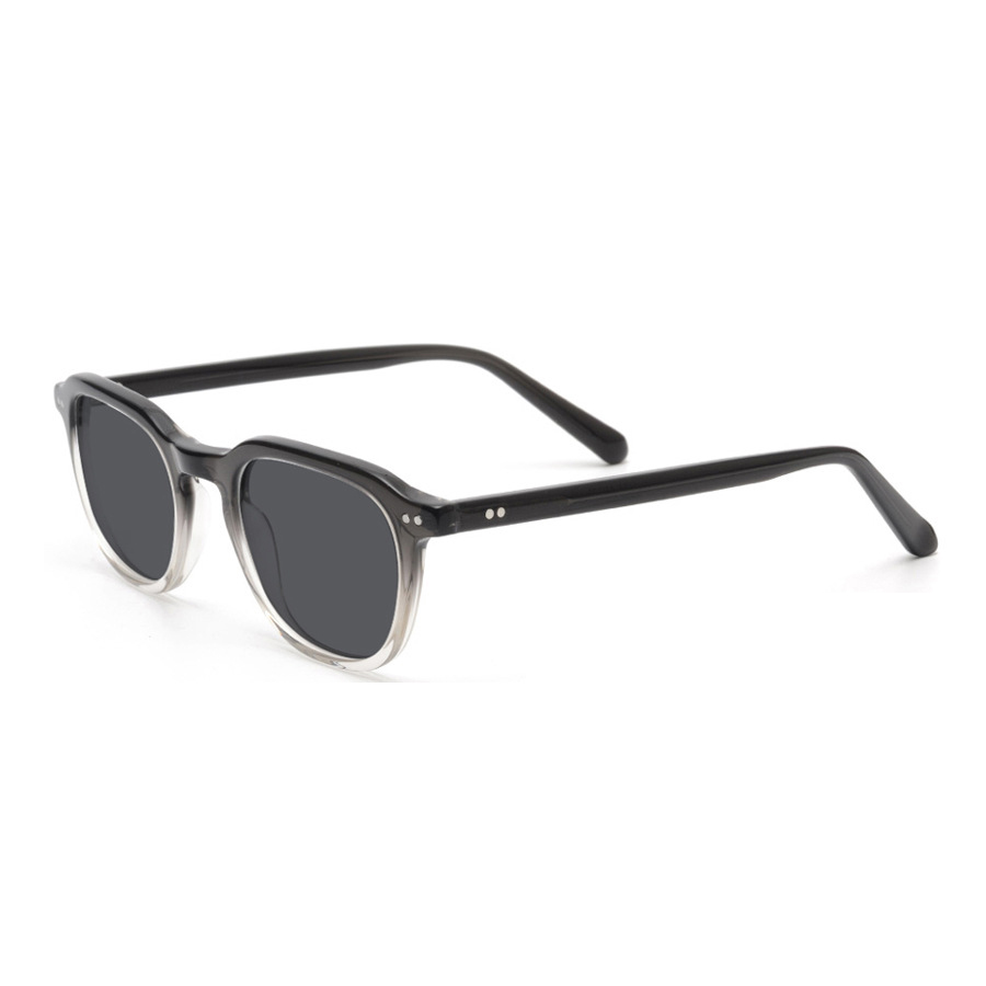 Two-color Square Acetate Eyeglasses Frame