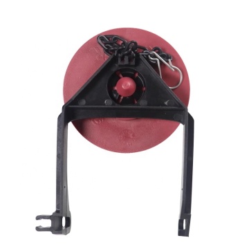 Toilet Flapper Replacement HO122: 2'' Rubber Red Flapper with Carrier Frame