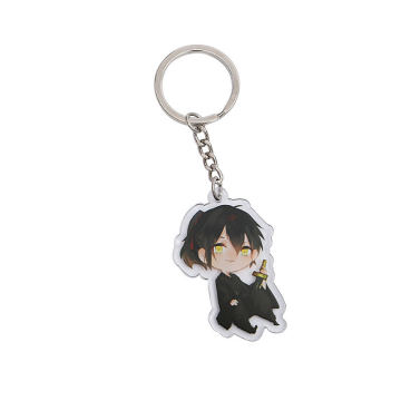 Custom Anime Acrylic Keychains with Personalized Charms