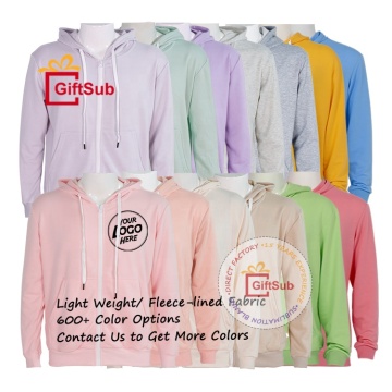 High-Quality, Soft Cotton-Feel 100% Polyester Zip-up Hoodie Sweatshirts: Unisex Uniqueness in Fashion