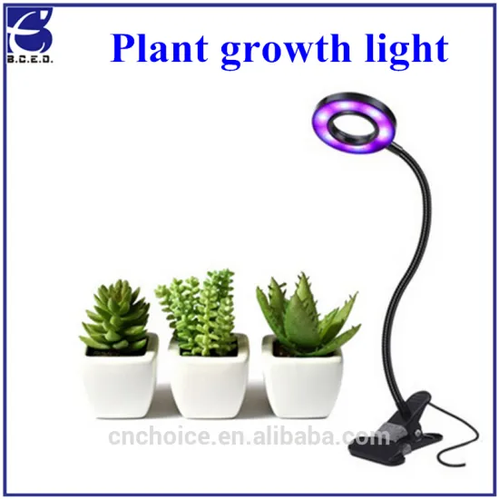 LED Grow Lights, 10W Desk Clip Plant Grow Light with 360 degree Flexible Gooseneck and Spring Clamp for Indoor Plants