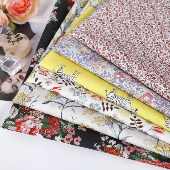 100% Cotton Custom Animal Flowers Digital Print Voile Fabric for Clothing