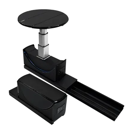 Hidden Folding Electric Table Board for Business Car Interiors