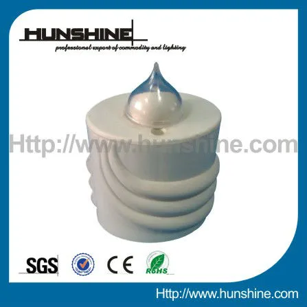 white cemetery grave memorial light with 1pc red/yellow led