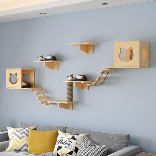 DIY Indoor Kitty Beds and Perches Stable Sleeping