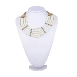 Necklace with acrylic bead and CCB, gold-plated iron chain, fashion jewelryNew
