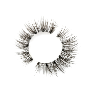 Custom Logo 3D Wispy Faux Mink Matte Flat Eyelashes