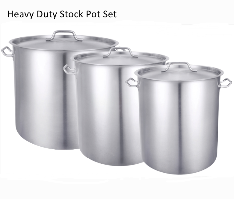 Heavy Duty Stainless Steel Stock Pot With Cover