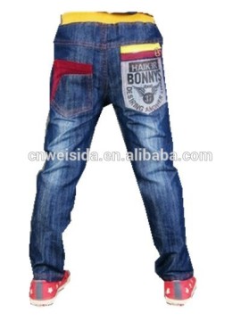 china online selling pant for boys jeans with printed and embroider