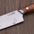 Faca de Santoku do aço inoxidável de 7 polegadas