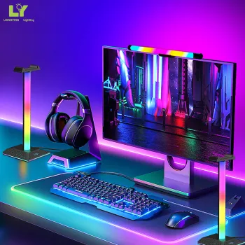 EGP Millennium Mirror RGB LED Floor Lamp - Rotating Northern Light Desk Lamp