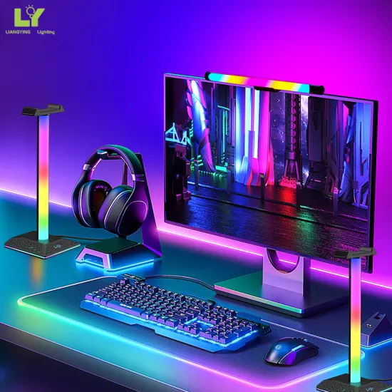 EGP Millennium Mirror RGB LED Floor Lamp - Rotating Northern Light Desk Lamp
