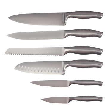 Custom Edelstahlgriff 3CR13 Stahlkoch -Messerset Set