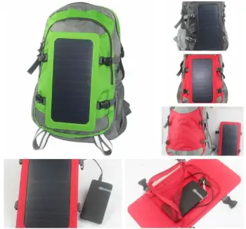 New Solar Bag Solar Backpack with 6.5W Solar Panel