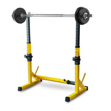 Adjustable Squat Rack and Barbell Support for Home Gym Fitness Equipment