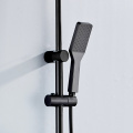 Household Matte Black Bathroom Rainfall Shower Set