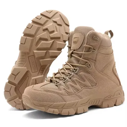 Men's Hiking Boots: Non-slip, Breathable Mesh Casual Hiking Shoes