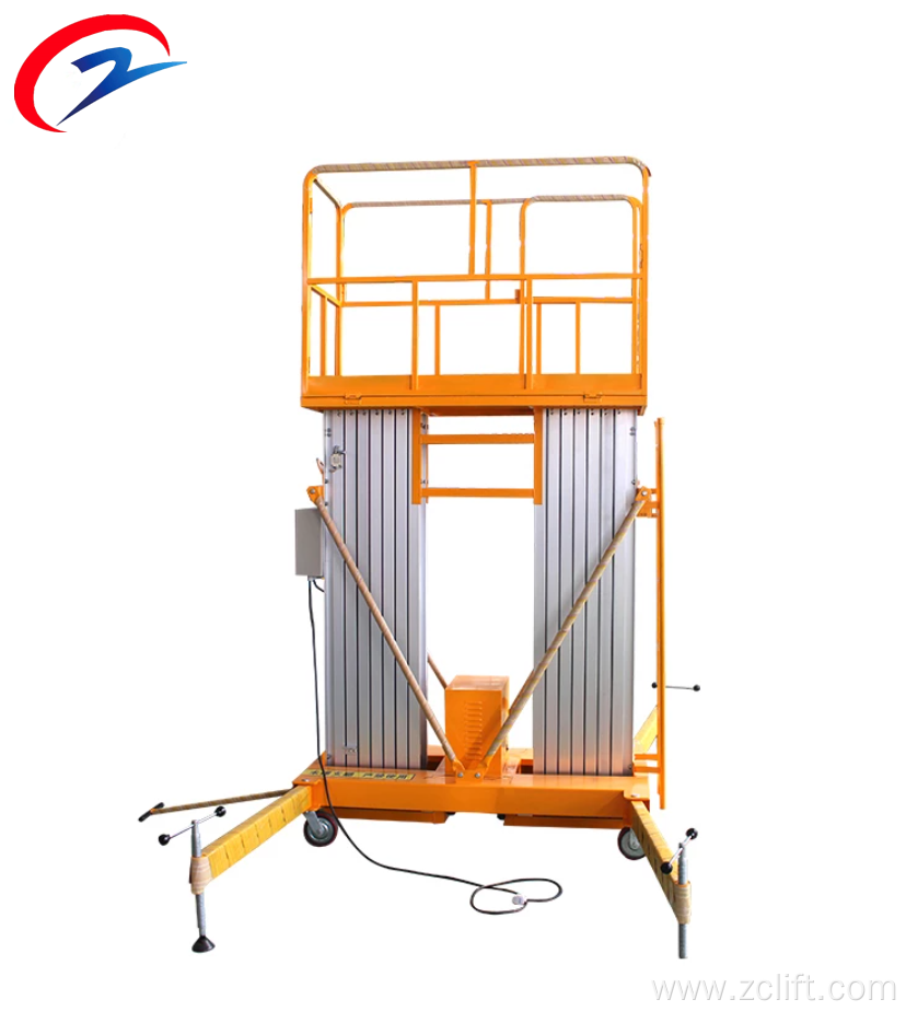 Double Mast Aluminum Alloy Lift Platform