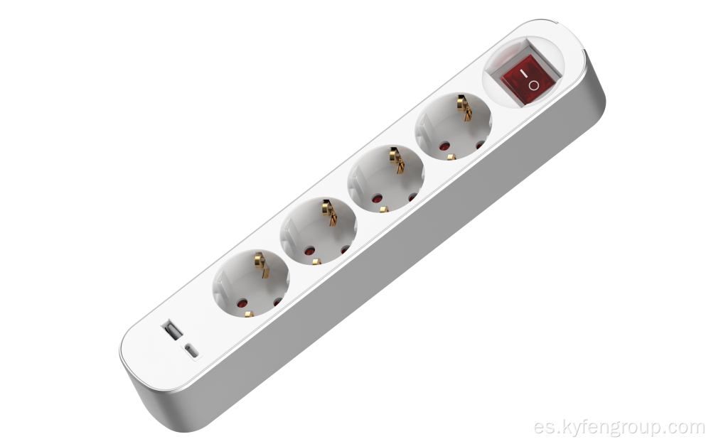 4 Outlet Alemania Socket (Tipo A+C)
