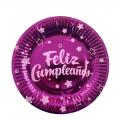 Placa de papel de fiesta Feliz Cumpelaños