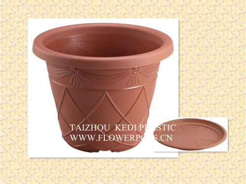 Round Plastic Flowerpot (KD7201-KD7205)