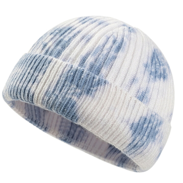 Wholesale Custom Knit Skull Caps: Hip Hop Fisherman Winter Beanie with Tie Dye and Logo