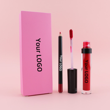 Customizable Low MOQ Matte Liquid Lipstick and Lip Gloss Kit with Private Label and Custom Logo